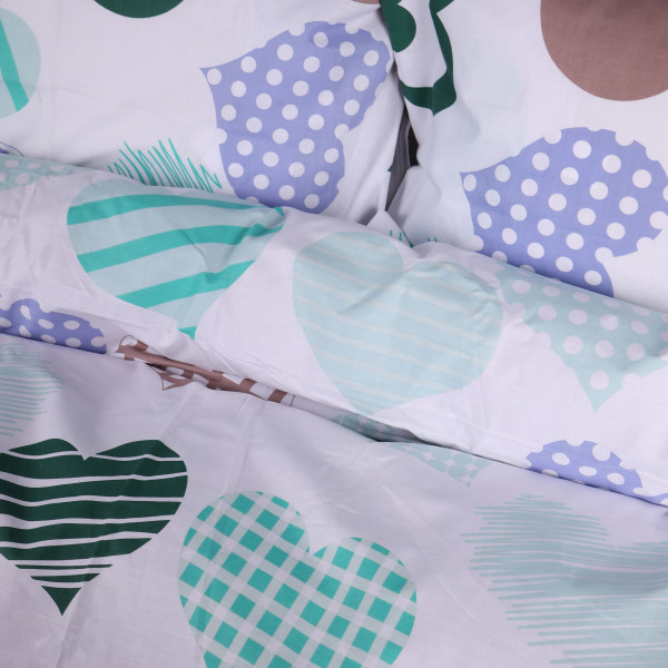 Фото - Наволочка MirSon Ranforce Elite 17-0533 Hearts 60x60 см (2200004614908)