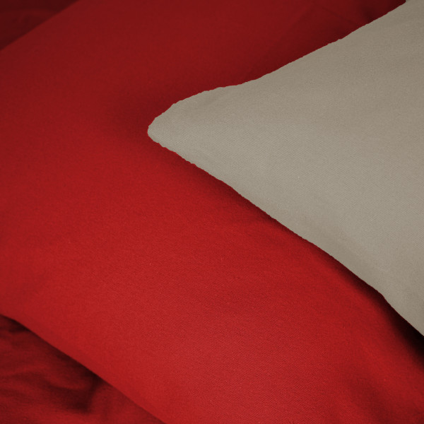 Фото - Наволочка MirSon Фланель 004-009 Cappuchino/Red 60х60 см (2200009659041)