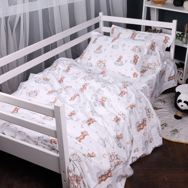 Фото - Комплект постельного белья MirSon 010 Teddy ballons 2x143x210 см (2200009654138)