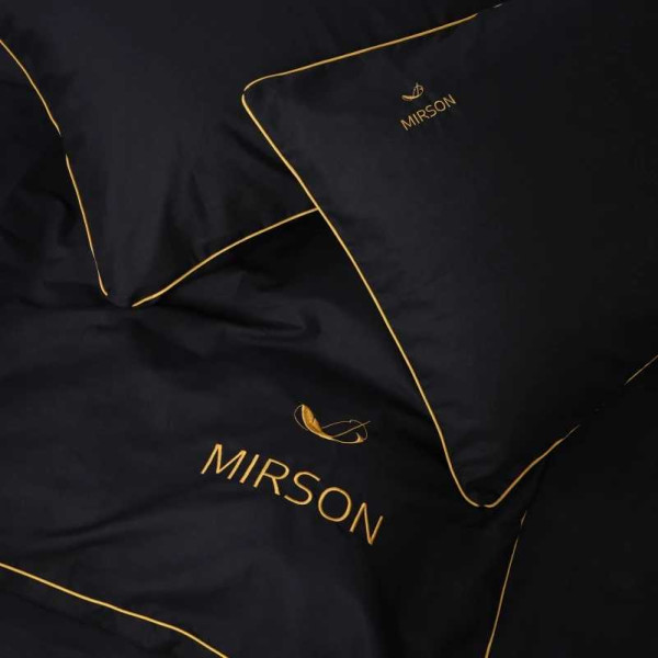 Фото - Комплект постельного белья детский MirSon Ranforce Elite Corner 16-9000 "Black Stone" 110х140 см (2200008400552)