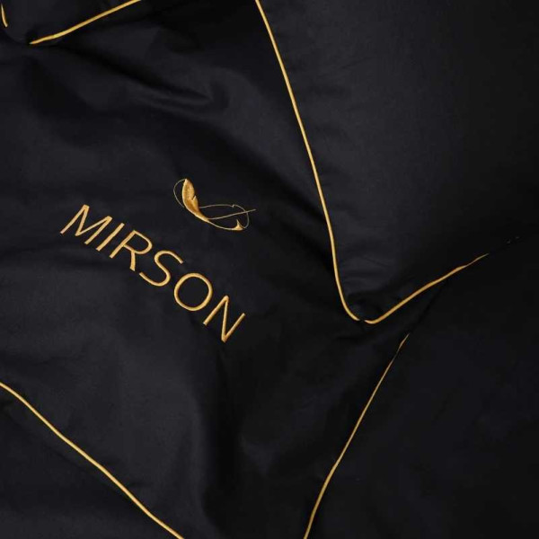 Фото - Комплект постельного белья детский MirSon Ranforce Elite Corner 16-9000 "Black Stone" 110х140 см (2200008400552)