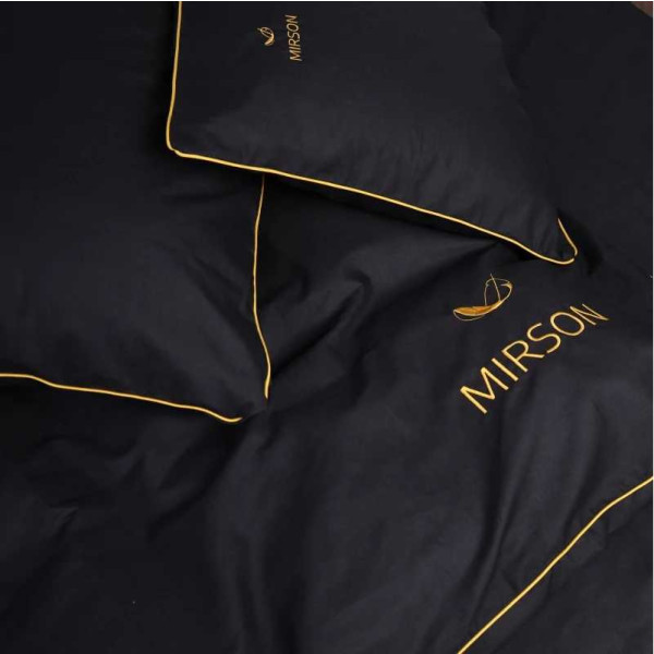 Фото - Комплект постельного белья детский MirSon Ranforce Elite Corner 16-9000 "Black Stone" 110х140 см (2200008400552)