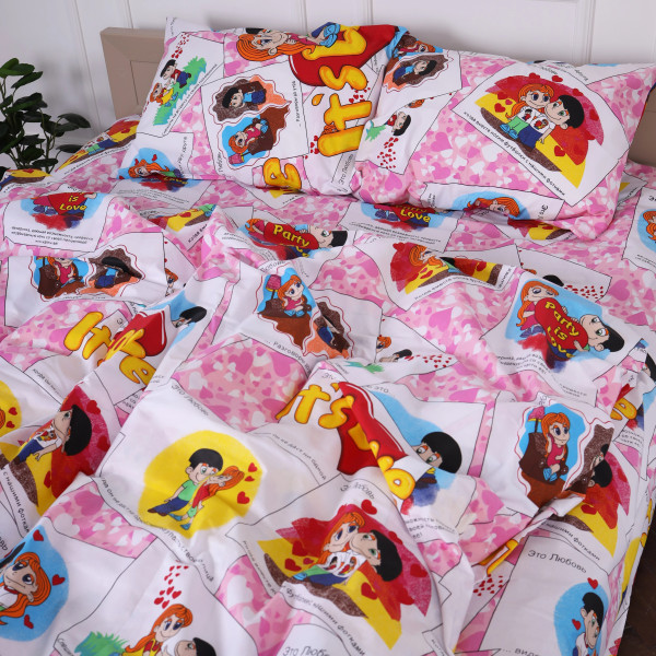 Фото - Наволочка MirSon Бязь 17-0109 Love 40х60 см (2200001608474)