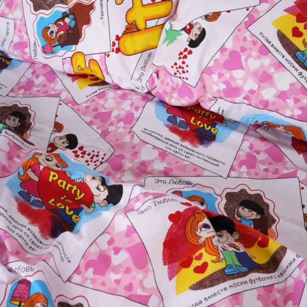 Фото - Комплект постельного белья детский MirSon Бязь 17-0109 Love 110х140 см (2200001606074)