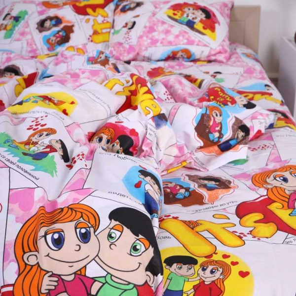 Фото - Комплект постельного белья детский MirSon Бязь 17-0109 Love 110х140 см (2200001606074)