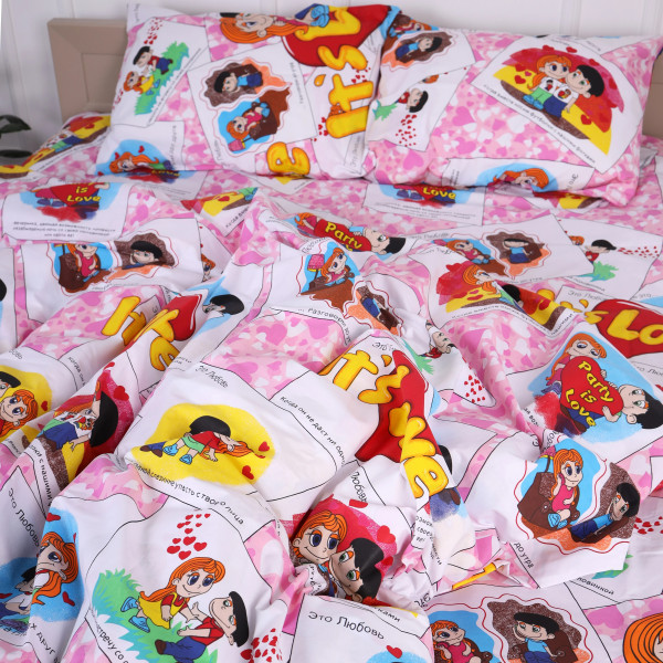 Фото - Наволочка MirSon Бязь 17-0109 Love 40х60 см (2200001608474)