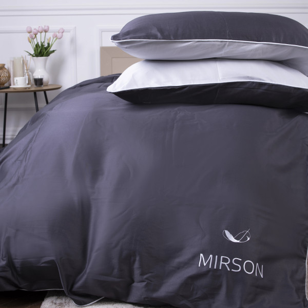 Фото - Наволочка MirSon Сатин 0251+0240 Smoke Corner 70х70 см (2200008709723)