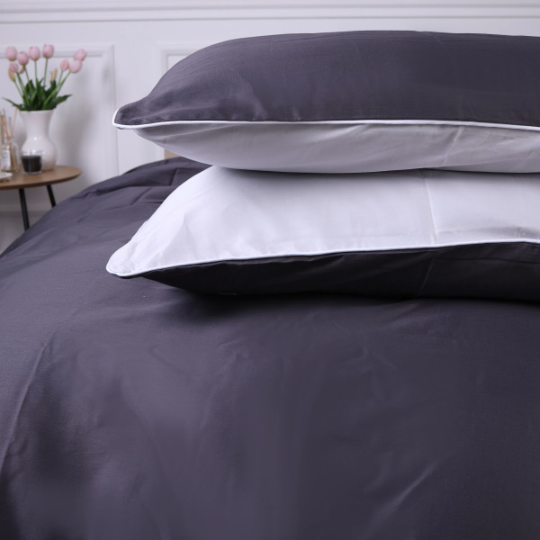 Фото - Наволочка MirSon Сатин 0251+0240 Smoke Corner 70х70 см (2200008709723)