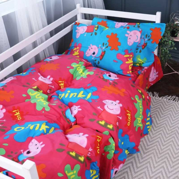 Фото - Комплект постельного белья детский MirSon Бязь 17-0507 Peppa (2200003623833)