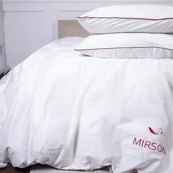 Фото - Комплект постельного белья MirSon Сатин Corner Moko White 143x210x2 см (2200001484528)
