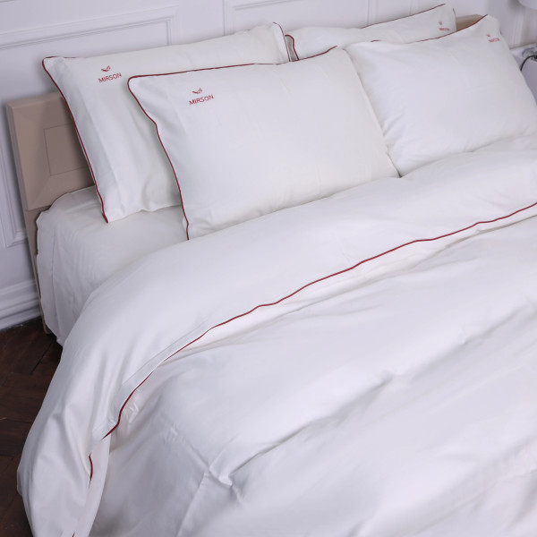 Фото - Наволочка MirSon Сатин Corner Moko White 40x60 см (2200001484566)