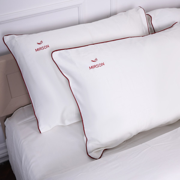 Фото - Комплект постельного белья MirSon Сатин Corner Moko White 200x220 см (2200001484443)