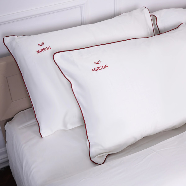 Фото - Наволочка MirSon Сатин Corner Moko White 40x60 см (2200001484566)