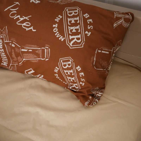 Фото - Комплект постельного белья детский MirSon Бязь 17-0509 Beer Bar Porter (2200003628395)