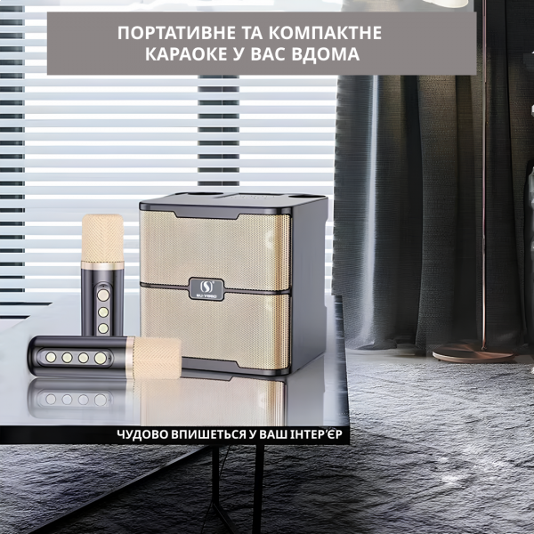 Фото - Портативная акустика INSPIRE YS-213 Black с 2 микрофонами