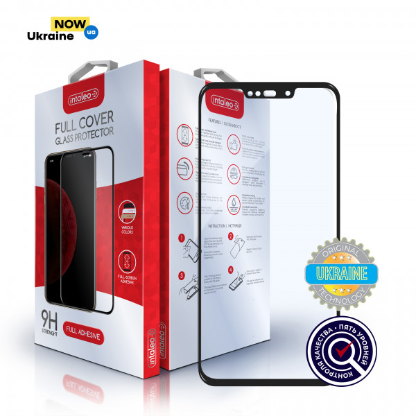 Фото - Защитное стекло для смартфона Intaleo Full Glue for Huawei P Smart Plus 2018 Black (1283126497544)