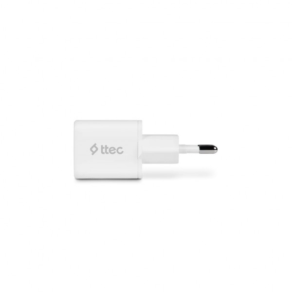 Фото - Сетевое зарядное устройство Ttec SmartCharger USB-C /20Вт White (2SCP01B)