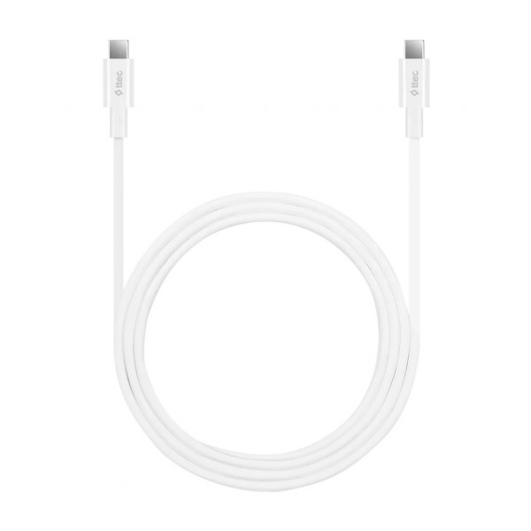 Фото - Кабель синхронизации данных Ttec USB Type-C - USB Type-C (M/M) 1.5 м White (2DK49B)