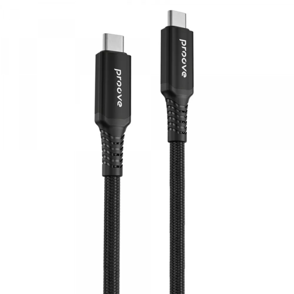Фото - Кабель синхронизации данных Proove Speed Line Type-C to Type С 240W USB 4.0 1m Black (CCSL60002201)