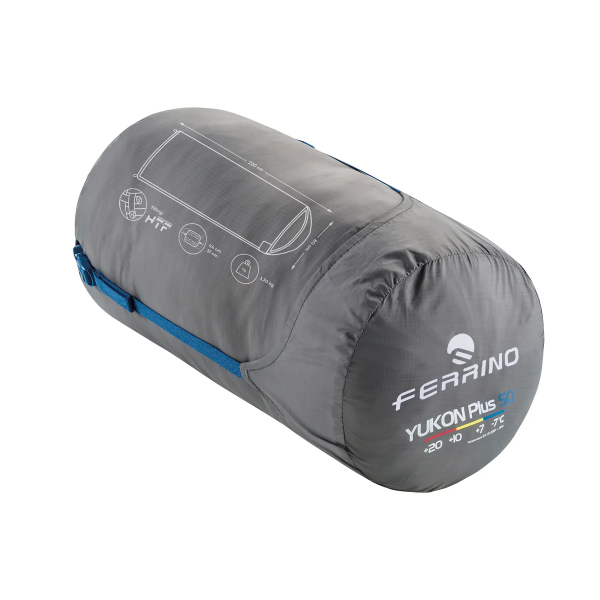 Фото - Спальный мешок Ferrino Yukon Plus Blue Right (86358NBBD)