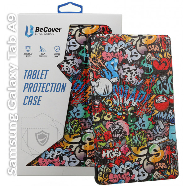 Фото - Чехол для планшета BeCover Smart Case for Samsung Galaxy Tab A9 SM-X115 8.7" Graffiti (709914)