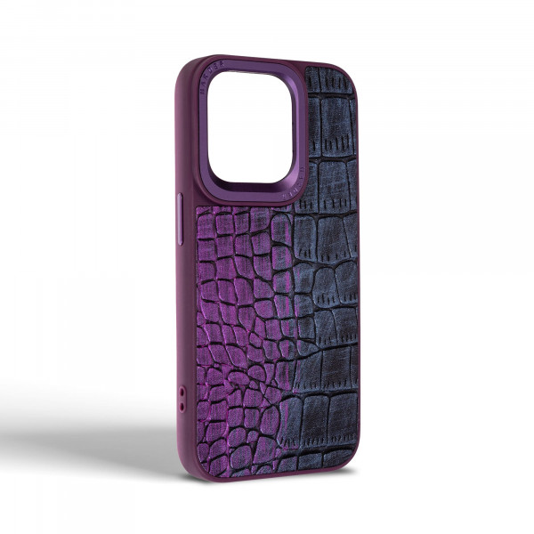 Фото - Чехол для смартфона Harder Glamorous Croco for Apple iPhone 15 Pro Dark Purple (ARM76763)