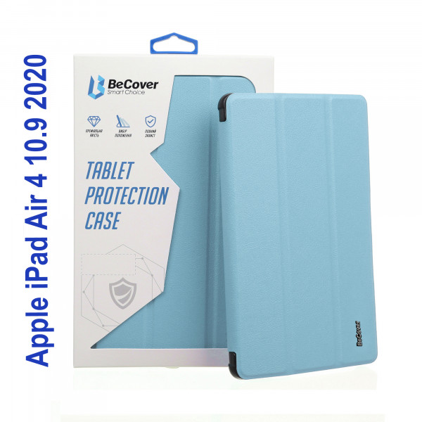 Фото - Уценка - Чехол для планшета BeCover Soft Edge с креплением Apple Pencil for Apple iPad Air 4 10.9 2020/2021 Light Blue (706821)