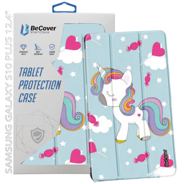 Фото - Чехол для планшета BeCover Smart Case for Samsung Galaxy Tab S10 Plus (SM-X820/SM-X826) 12.4" Unicorn (712251)