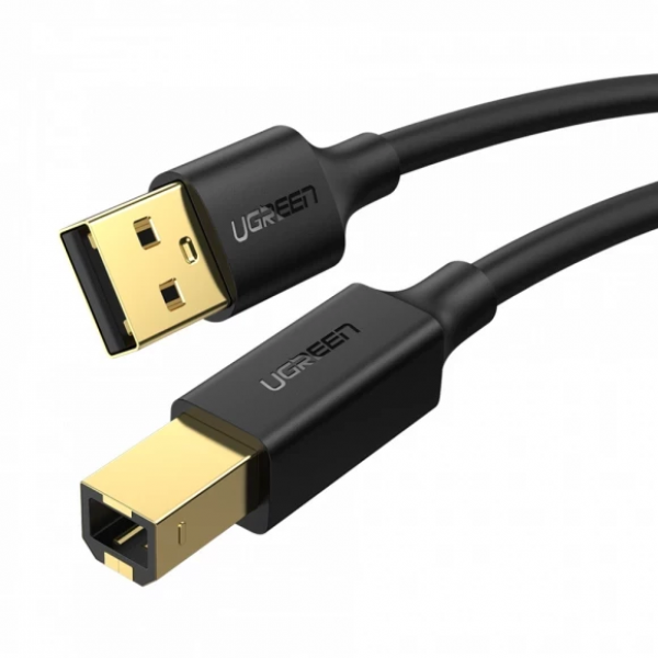 Фото - Кабель USB type A - USB type B UGREEN US135 USB 2.0 AM to BM Print Cable 5m Black (10352)