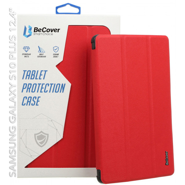 Фото - Чехол для планшета BeCover Smart Case for Samsung Galaxy Tab S10 Plus (SM-X820/SM-X826) 12.4" Red (712238)