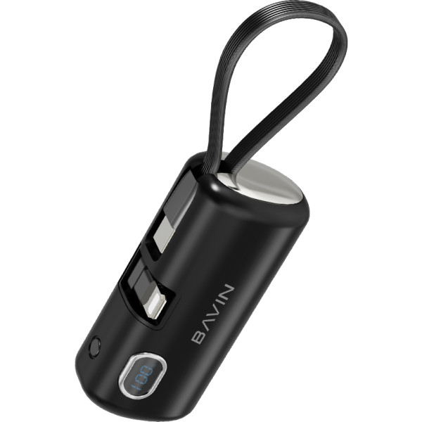 Фото - Батарея мобильная Bavin PC1092S 5000 mAh Mini FAST CHARGING 22.5W Black (Y-PC1092S-BK)