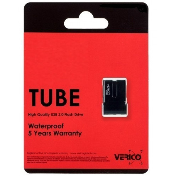 Фото - Флеш USB Verico Tube 4GB Black (1UDOV-P8BK43-NN)