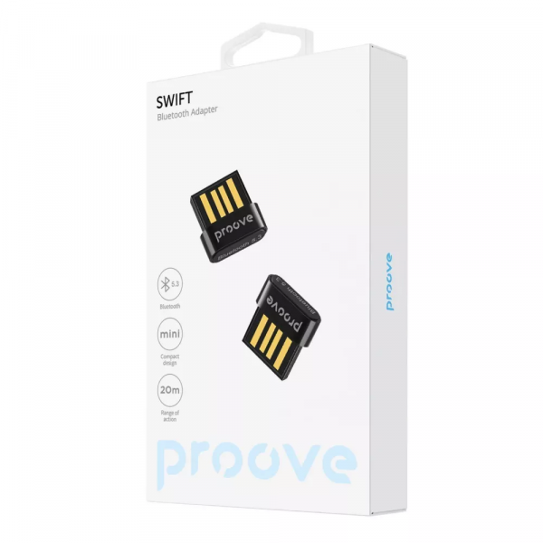 Фото - Адаптер сети Bluetooth USB Proove Swift Bluetooth 5.3 Black