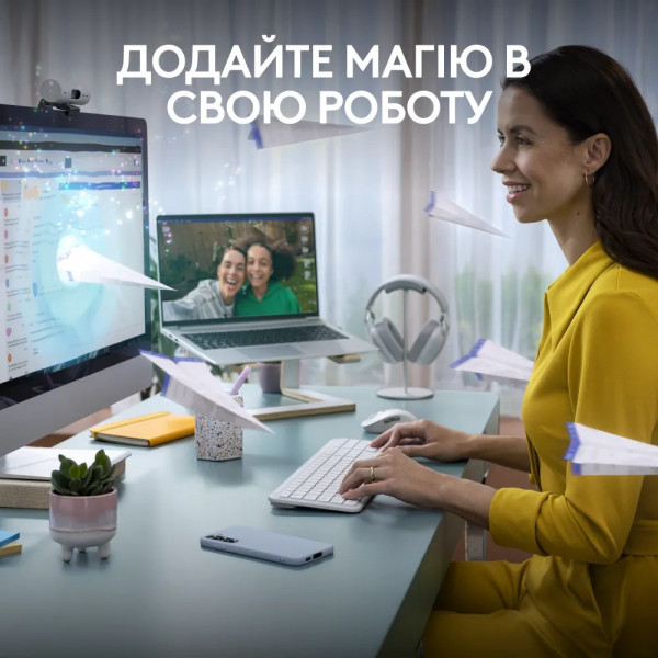 Фото - Клавиатура+мышь беспроводная Logitech Signature Slim Combo MK950 White (920-012491)