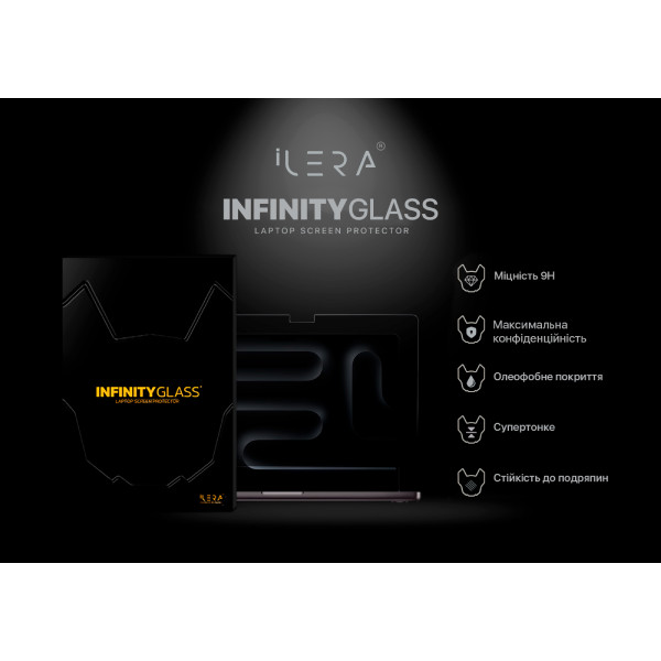 Фото - Защитное стекло для ноутбука ILera Incognito Glass screen protector for MacBook Pro 14" (iLIGLMC3)
