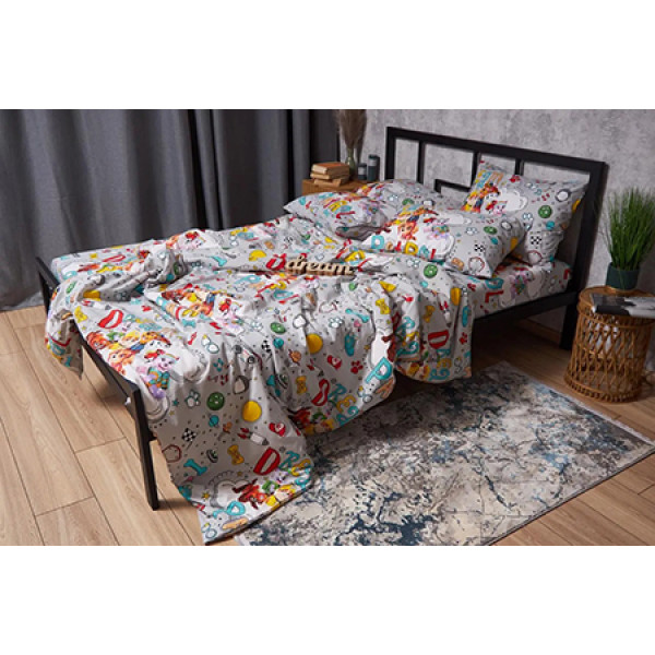 Фото - Комплект постельного белья Moon&Star Бязь Gold Люкс «Dream Patrol» 200х220 нав. 2х70х70 (MS-820004002)