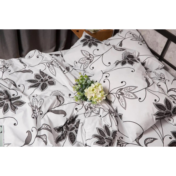 Фото - Комплект постельного белья Moon&Star Бязь Gold Люкс «Gray Denim» King Size 220x240 нав. 4х70х70  (MS-820005604)