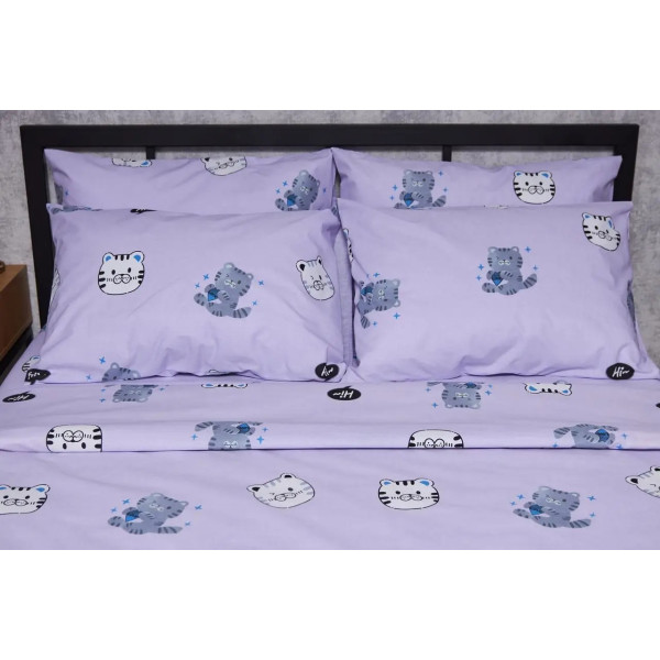 Фото - Комплект постельного белья Moon&Star Бязь Gold Люкс «Hello Kitty» 200х220 нав. 2х40х60 (MS-820004035)