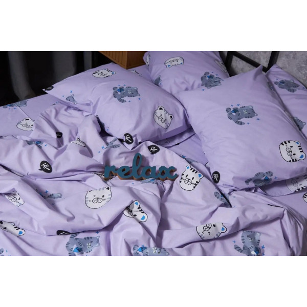 Фото - Комплект постельного белья Moon&Star Бязь Gold Люкс «Hello Kitty» 200х220 нав. 2х40х60 (MS-820004035)