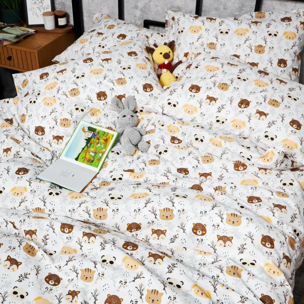 Фото - Комплект постельного белья Moon&Star Бязь Gold Люкс «Jungle Joy» 200х220 нав. 4х70х70 (MS-820006419)