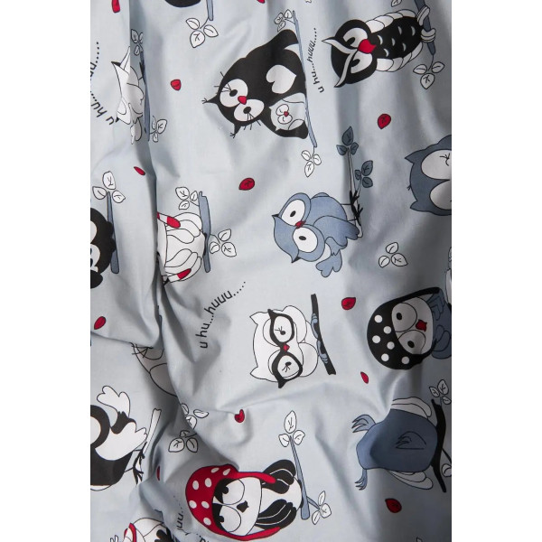 Фото - Комплект постельного белья Moon&Star Бязь Gold Люкс «Owls Gray» 200х220 нав. 2х40х60  (MS-820005470)