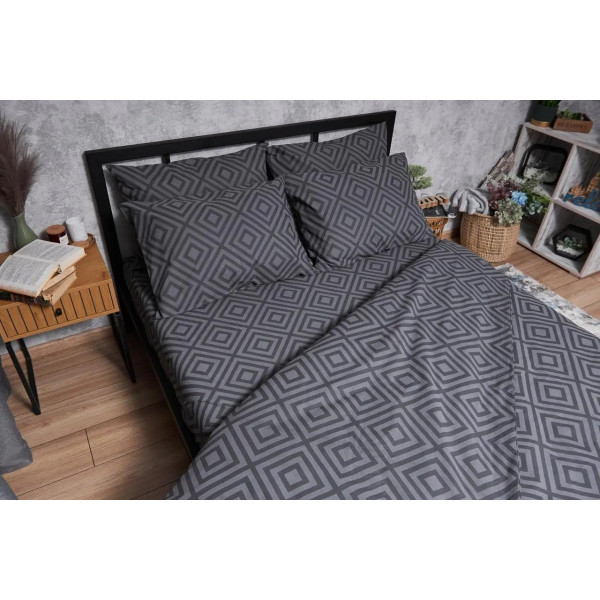 Фото - Комплект постельного белья Moon&Star Бязь Gold Люкс «Storm» 200х220 нав. 2х40х60 (MS-820004665)