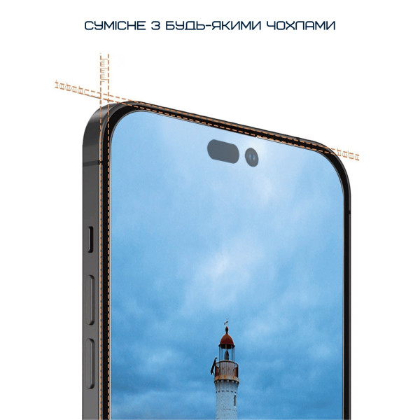 Фото - Защитное стекло для смартфона Anank 2.5D Privacy (1 pcs)/ Curved Clear (1pcs) Glass with installation box for iPhone 16 Pro (2003115)