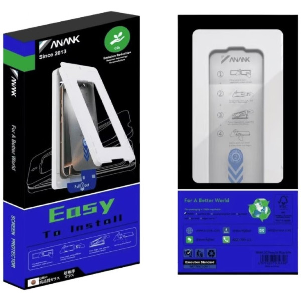 Фото - Защитное стекло для смартфона Anank 2.5D Curved Clear (2pcs) Glass with installation box for iPhone 15 Pro (2002721)