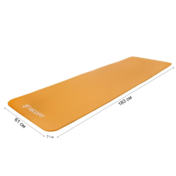 Фото - Коврик для йоги и фитнеса TECOFIT NBR 183x61x1 см Оранжевый +чехол-сумка в подарок (TOP20106462/5)