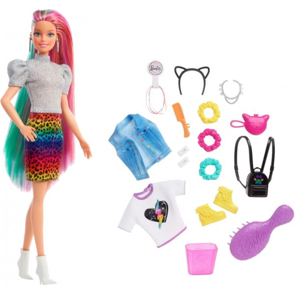 Фото - Кукла Barbie "Радужный леопард"  (GRN81)