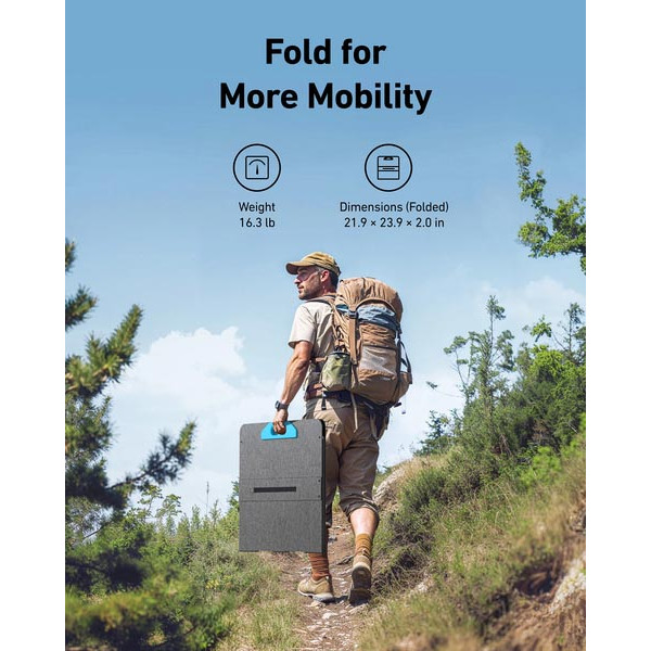 Фото - Портативная солнечная панель Anker SOLIX PS200 (A24360A1)