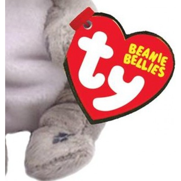 Фото - Мягкая игрушка животное TY Beanie Bellies 43111 Серый пес "WILFRED" 12см (43111)