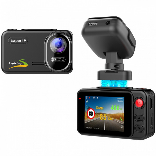 Фото - Видеорегистратор Aspiring Expert 9 Speedcam WI-FI GPS 2K 2 cameras (EX123SS)