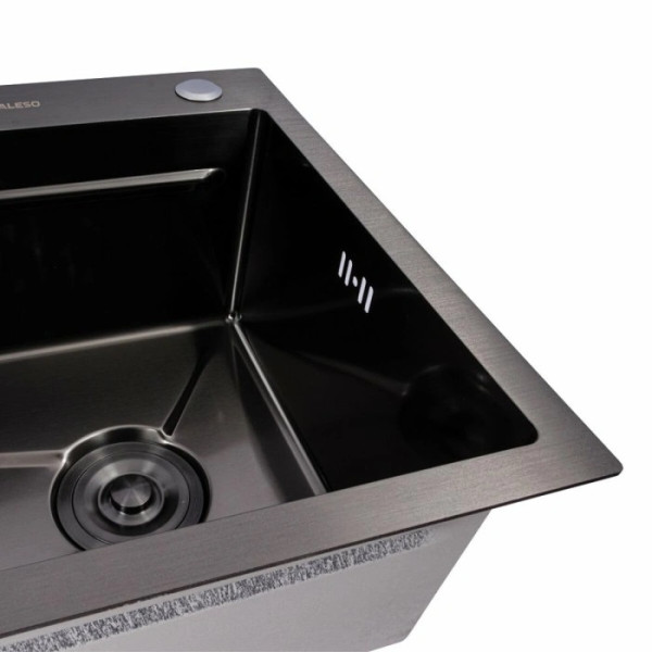Фото - Мойка кухонная VALESO CM 75x46B PVD черная (Work station) Handmade